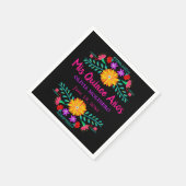 Mis Quince Anos Mexicaanse Fiesta Quincenera Zwart Servet (Hoek)