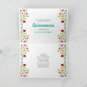 Mis Quince Anos Mexican Floral Quinceanera (Binnen)