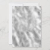 Mis Quince Años Modern Silver Floral Quinceañera Kaart (Achterkant)