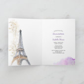 Mis Quince Anos Paris Eiffel Tower Lavender (Binnen)