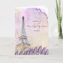 Mis Quince Anos Paris Eiffel Tower Lavender