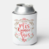 Mis Quince Anos Quinceanera 15th Birthday Blikjeskoeler (Blikje Voorkant)
