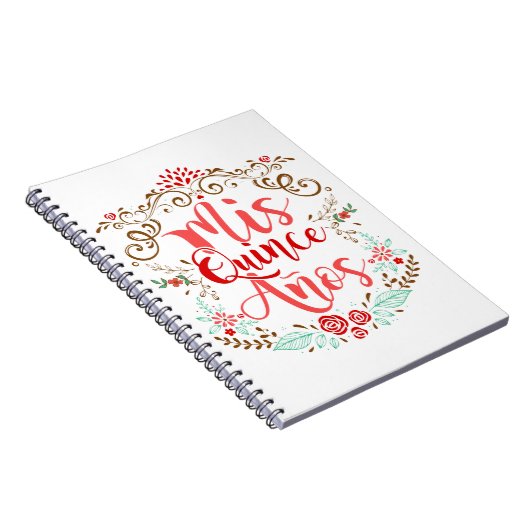 Mis Quince Anos Quinceanera 15th Birthday Notitieboek (Rechterzijde)