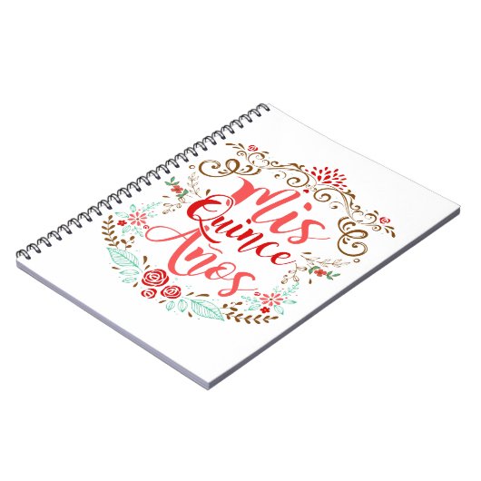 Mis Quince Anos Quinceanera 15th Birthday Notitieboek (Linkerzijde)