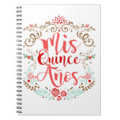 Mis Quince Anos Quinceanera 15th Birthday Notitieboek (Voorkant)