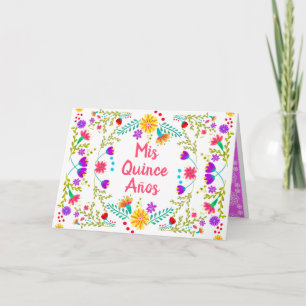 Mis Quince Anos Quinceanera Bloemen Mexicaanse Fie