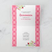 Mis Quince Anos Roze Quinceanera Bloemen Mexicaans (Binnen)