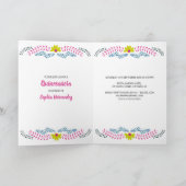 Mis Quince Anos Zwart Bloemen Mexicaanse Fiesta Pa (Binnen)