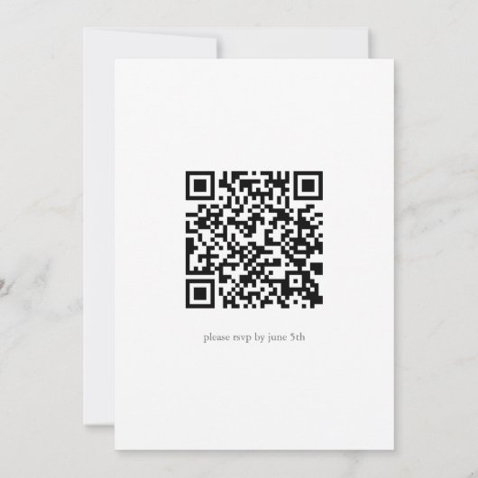 Mis Quince Bloemen Verjaardag Quinceañera QR Code Kaart (Achterkant)