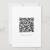 Mis Quince Bloemen Verjaardag Quinceañera QR Code Kaart (Achterkant)