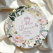 Mis Quince | Boho Floral Lijst Quinceañera Papieren Bordje