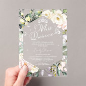 Mis Quince | Butterfly Boho Floral Quinceañera Acryl Uitnodigingen (Insitu (Draagbaar))