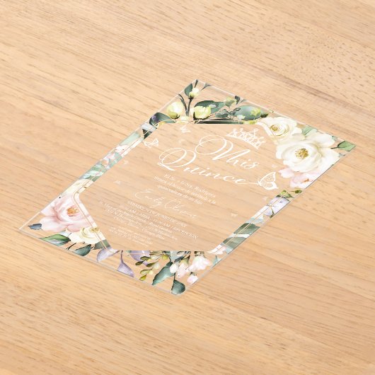 Mis Quince | Butterfly Floral Quinceañera Spaans Acryl Uitnodigingen (Laagn)