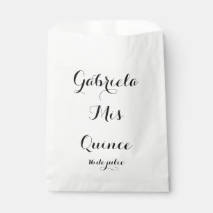 Mis Quince-draagtassen - Aanpassen voor uw eveneme Bedankzakje