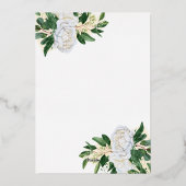 Mis Quince Emerald Green Princess Quinceanera Gold Folie Uitnodiging (Achterkant)