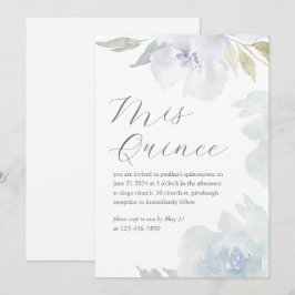 Mis Quince Floral 15 jaar verjaardag Quinceañera Kaart