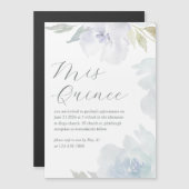 Mis Quince Floral 15 jaar verjaardag Quinceañera Magnetische Uitnodiging (Voorkant / Achterkant)