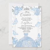 Mis Quince Fotouitnodiging Spaans Dusty Blue Kaart (Voorkant)
