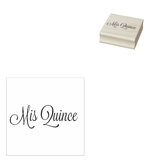 Mis Quince - houtstempel Rubberstempel (Gestempeld)