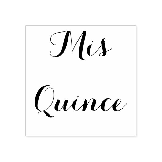 Mis Quince - houtstempel Rubberstempel (Afrduk)