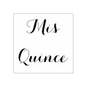 Mis Quince - houtstempel Rubberstempel (Afrduk)