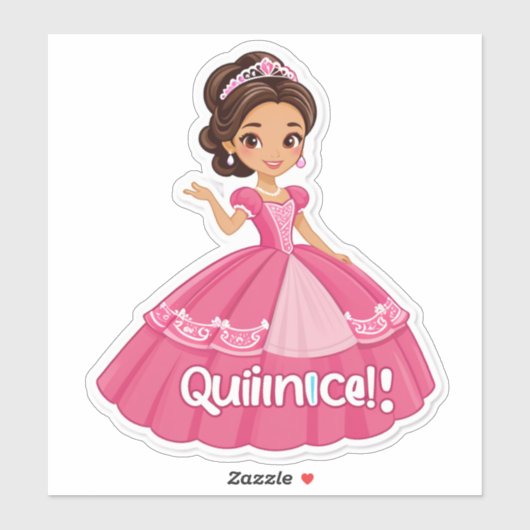 Mis Quince, Mis Reglas!" (Quinceañera) Sticker (Vel)