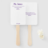 Mis Quince Pas Hand fans aan Handwaaier (Voorkant en achterkant)