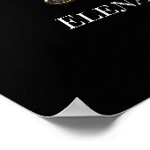 Mis Quince Quinceanera gouden ontwerp welkomstbord Poster (Hoek)