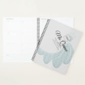 Mis Quince Quinceanera-jurk gastboek Zilver Planner (Display)