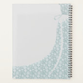 Mis Quince Quinceanera-jurk gastboek Zilver Planner (Achterkant)