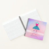 Mis Quince Quinceanera jurk GASTENBOEK Op maat gem Notitieboek (Binnen)