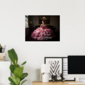 Mis Quince Quinceanera welkomstbord met foto Poster (Thuiskantoor)