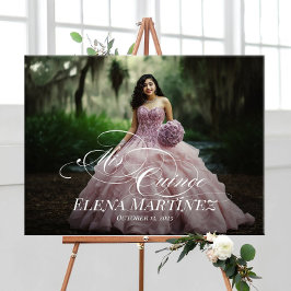Mis Quince Quinceanera welkomstbord met foto Poster