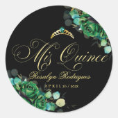 Mis Quince Ronde Sticker (Voorkant)