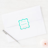 Mis Quince stickers- Aanpassen Vierkante Sticker (Envelop)