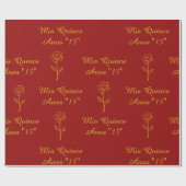 Mis Quince Wrapping Paper Cadeaupapier (Vlak)