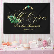Mis Quince zwart groen Welkomstbord