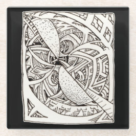 Mis-spliced Glazen Onderzetter