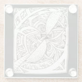 Mis-spliced Glazen Onderzetter (Achterkant)