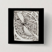 Mis-spliced Vierkante Button 5,1 Cm (Voorkant)