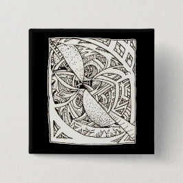 Mis-spliced Vierkante Button 5,1 Cm