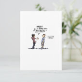 'Mis-treat' Funny Cancer Kaart (Staand voorkant)