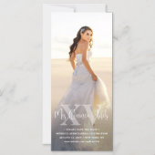 Mis XV Años Bewaar de datum Chic Quinceañera Foto Magnetische Uitnodiging (Voorkant)