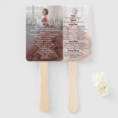 Mis XV Años Modern 2 Foto Quinceañera Programma Handwaaier (Voorkant en achterkant)