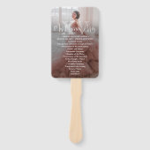 Mis XV Años Modern 2 Foto Quinceañera Programma Handwaaier (Voorkant)