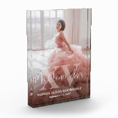 Mis XV Años Quinceañera Keepsake 15e verjaardag Fotoblokken (Links)