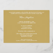 Mis XV Delicate Christmas Spanish Floral Photo Folie Uitnodiging (Achterkant)