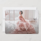 Mis XV Modern Quinceañera 2 Foto 15e verjaardag Kaart (Voorkant)