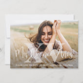 Mis XV Modern Quinceañera 2 Foto 15e verjaardag Save The Date (Voorkant)