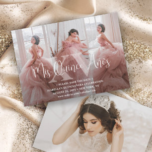 Mis XV Quinceañera Fotocollage 15e verjaardag Save The Date
